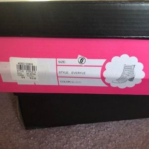 Black open toed heels